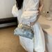 women' ag small square bag shoulder bag crosody wave handbag waterproof and wearresistant_viptrois.com