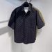 Men's Clothing Short Sleeved Shirt Trendy Plaid Letter Printing Workwear Jacket_viptrois.com