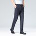 Pure 2025 Spring New Men's Casual Long Four-Way Stretch Loose Straight Suit Pants Factory Wholesale_viptrois.com