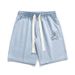Men's Clothes Straight Leg Denim Shorts Men's Handsome Trend Five-quarter Pants Cargo Pocket Casual Pants_viptrois.com
