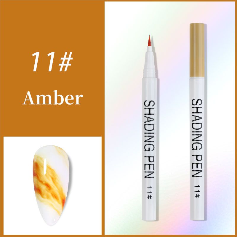 Blooming Shading Pen Drawing Painting Nail Polish Ink Effect Watercolor Nail Art Soak Off DIY Nail Tool Graffiti Pen_viptrois.com