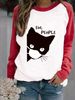 2024 Winter New Style Raglan Pullover Casual Printed Fleece Sweatshirt_viptrois.com