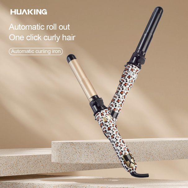 28mm Automatic Curling Iron For Big Waves, Volumizing Short Hair & Bangs Curler With Rotating Function_viptrois.com