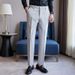 Men's Clothing Men's Stretch Dress Pants Slim Fit Straight Leg Formal Office Trousers Elastic Waist Comfortable Business Casual Chinos For Men_viptrois.com