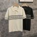 Men's Clothing Summer New Short Sleeved Knitted Polo Shirt Men's Fashion Trend Design Niche Versatile Casual T Shirt Top Trend_viptrois.com
