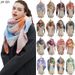 Unisex Plaid neckline autumn-winter loop yarn triangle shawl scarf_viptrois.com