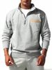2025 Men's Autumn And Winter Half-zipper Stand-up Collar Fleece Heavyweight Hoodie With Pocket Henry Shirt_viptrois.com