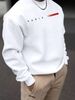 Autumn And Winter Men's Casual Loose, Simple And Fashionable Paris Graphic Print Round Neck Long Sleeved Sweatshirt_viptrois.com