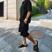 Men's Summer casual sweater suit men's summer woolen suit men's 2024 loose short-sleeved T-shirt shorts men's clothing_viptrois.com