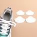 Self-Adhesive Shoe Repair Patches – Heart-Shaped Anti-Slip Insoles For Sneakers & Boots (4-Piece Set, White/Black, Ultra-Fiber Fabric)_viptrois.com