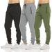 Men's Clothing Slim Fit Jogger Pants - Stretch Comfortable Casual Trousers For Gym, Workout & Daily Wear (Multi-Pack Options)_viptrois.com