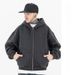 American Style Bomber Short Cardigan Zipper Fleece Hooded Sweatshirt Casual Sweatshirt_viptrois.com