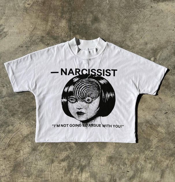 "Men's Y2K Dark Punk Streetwear Graphic Print Cotton T-Shirt - Oversized Fit, Soft & Breathable, Hip-Hop Fashion For Teens & Young Adults"_viptrois.com