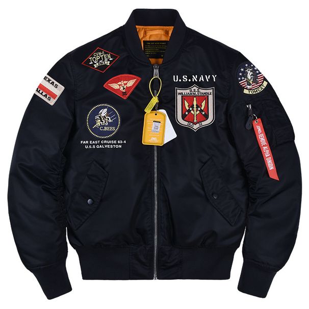 Men's Clothing Pilot Cotton Jacket Winter Thick Cotton Coat Alpha Martin Top Gun Jacket Men And Women_viptrois.com