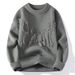 2026 Knitwear Lazy-Fashion Knit Pullovers Men Round Collar Broken Hole Long Sleeve Loose Thicken Sweater_viptrois.com