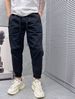 Luxury Men's Thin Sports Pants Summer Trendy Loose Cargo Cropped Tapered Leg Casual Long Pants Versatile For Any Occasion_viptrois.com