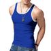 2024 New Trendy Straddle Sports Casual Men's Summer Bottom Multi Color Sweatshirt Tank Top_viptrois.com