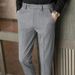 Men’s Herringbone Wool-Blend Dress Pants – Slim Fit Business Casual Trousers (Stretch Comfort, All-Season Versatility)_viptrois.com