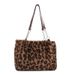 Women's Bags Large Capacity Plush Leopard Print Tote Bag New Temperament Versatile Fur Bag Shoulder Bag Handbag_viptrois.com