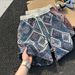 Men's Hawaiian Print Diamond Knit Shorts - Summer Beach Boardwalk Casual Shorts With Ethnic Embroidery_viptrois.com