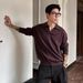 Men's Vintage Style Button Collar Long Sleeve Knit Sweater Autumn/Winter Fashion Top_viptrois.com