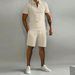 Men's Clothing Men's Polo Shirt Casual Loose Short Sleeved Shorts Sports Suit_viptrois.com