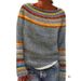 3D Print Round Neck Sweatshirt – Geometric Pattern Pullover For Women | Trendy Casual Wear_viptrois.com