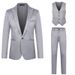 Men's Clothing Business Casual Suits Men's Suits Trousers Vest Three Piece Suit_viptrois.com