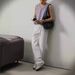 Men's White Straight Leg Jeans - Classic Cotton Denim Pants For Teenagers & Young Adults - Relaxed Fit Washed Casual Trousers_viptrois.com