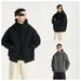 Autumn New American Style Heavyweight Light Luxury Simple Sweatshirt High-End Unisex Niche Casual Trendy Cool Jacket_viptrois.com