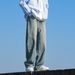 Wide Jeans, Men's Trendy Brand American High Street Hanging Casual Rugged Stylish Floor Length Pants, Wear-Resistant And_viptrois.com