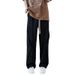 Men's Clothing Straight Vertical Thin Trousers Men's Summer Thin Style Handsome Drape Wide Leg Pants Trendy Brand Loose Casual Pants_viptrois.com