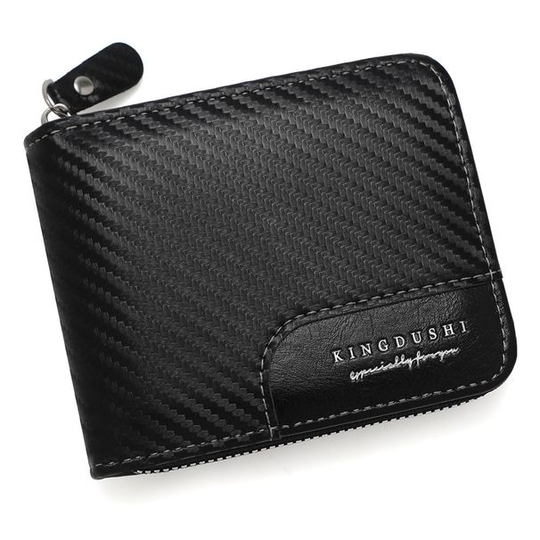Wallet Card Cases Zipper Coin Purse Men's Short Wallet With Multiple Card Slots And Fashion Thin Card Holder_viptrois.com
