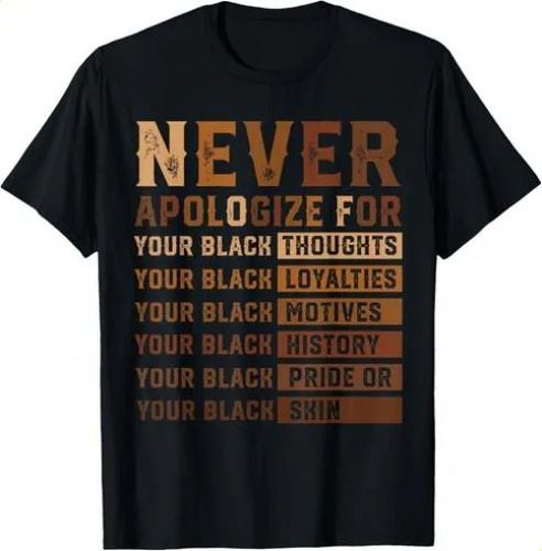 T-shirtnever Apologize Black History Month 2026 African American_viptrois.com
