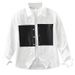 Splicing New Long Sleeved Shirt For Men, Fashionable And Versatile, Artistic And Casual Loose Top_viptrois.com