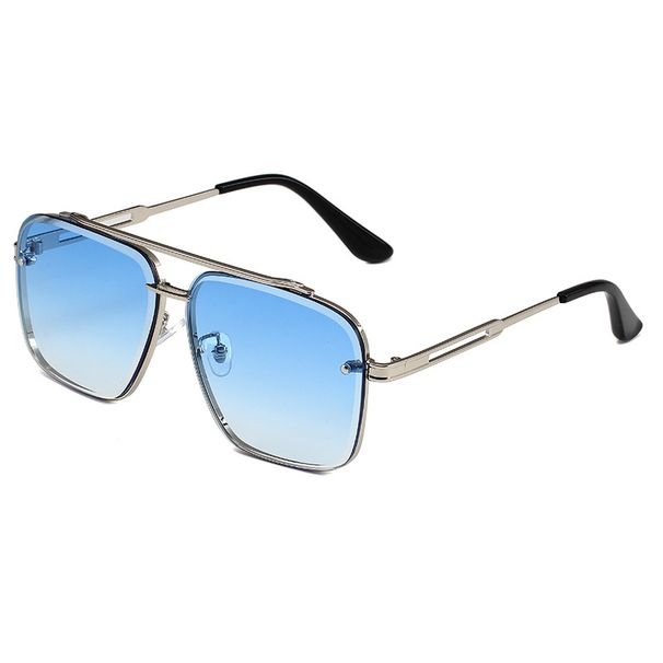 Square Sunglasses – Double Beam Cut Edge Metal Frame For Men & Women (Trendy Street Fashion)_viptrois.com