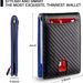Money Clips Men's Dollar Wallet Men's Carbon Fiber Wallet Genuine Leather Wallet Multi Card Anti Theft Wallet Microfiber Card Holder_viptrois.com