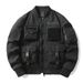 Men's Clothing Bomber Jacket Men's American Retro Baseball Uniform Multi Pocket Work Jacket Functional Jacket Three Proof Assault Top_viptrois.com