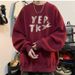 Autumn Style Interior Bottom Shirt Round Neck Sweatshirt Popular Long Sleeved Casual Top Coat_viptrois.com