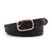 Women Braided Belts New Hand Woven Women's Square Buckle Belt Fashion Versatile Decorative Woolen Coat Jeans Belt For Women_viptrois.com