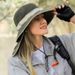 Women's Sun Hat With Neck Cape - UPF 50+ Wide Brim Bucket Hat For Hiking, Fishing & Outdoor Sun Protection_viptrois.com