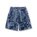Men's Clothing Denim Shorts Summer New High Street Loose Personality Trend Straight Beach Pants Shorts_viptrois.com