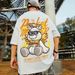 Men's Clothing Large Size Violent Panda T Shirt All Match Half Sleeve Super Hot Trend Small Bf Nili Bf Street Hip Hop Cartoon T Shirt_viptrois.com