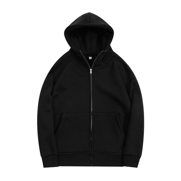 Heddon Count Men's Fleece Zip-Up Hoodie - Soft Knit Oversized Pullover With Drop Shoulder & Ribbed Hem, Winter Casual Wear In Solid Colors_viptrois.com