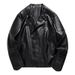 Men's Clothing high end leather jacket men's autumn and winter new style trendy brand handsome motorcycle leather jacket men's jacket_viptrois.com