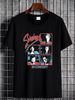 Survivor T Shirt Crew Neck 80s ConcerT Band Black 1980s XL Graphic Unisex Stretched Slightly Soft Designer Clothes Stylish Versatile Summer_viptrois.com
