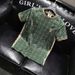 Men's Clothing color high end round neck short sleeved T shirt men's spring and summer new letter embroidery half sleeved T shirt bottoming shirt top_viptrois.com