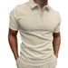 Men's Tops Polo Golf Men's King Print T Shirt High Quality Turndown Short Sleeve Zipper Pullover Original Golf Wear Men Clothing Trendy_viptrois.com