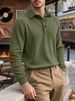 Men's Clothing Hot Selling Spring And Autumn Corduroy Loose Casual Outdoor Long Sleeved Pullover American Retro Men's Placket Sweatshirt_viptrois.com