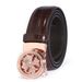 Men's Belts Lucky Buckle Belt Two Layer Cowhide Automatic Buckle Belt Trendy Buckle_viptrois.com